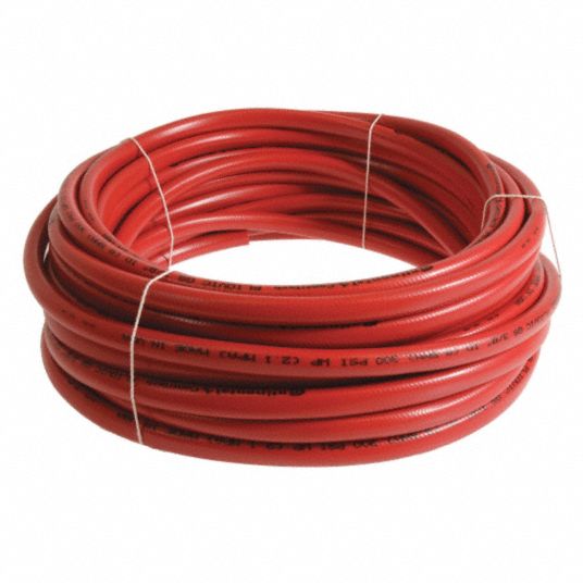 920507-4 Bullard Airline Hose: 50 ft. Hose L, 3/8 in Hose Inside Dia,  Rubber