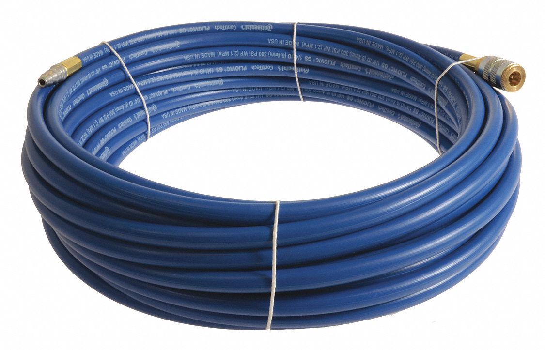 CONTINENTAL Air Hose: 1 in Hose Inside Dia., Blue, 300 psi Max. Working  Pressure @ 70 F