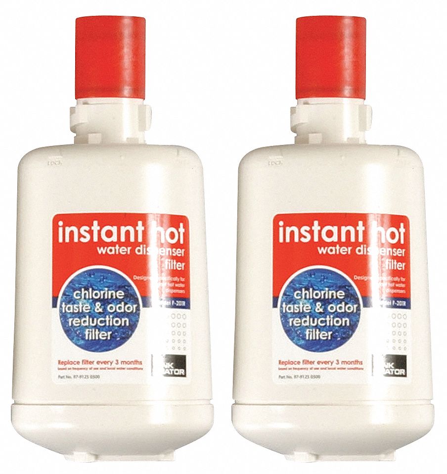 Water Filter Cartridge: 15 micron Micron Rating, 0.75 gpm Flow Rate, 2 PK