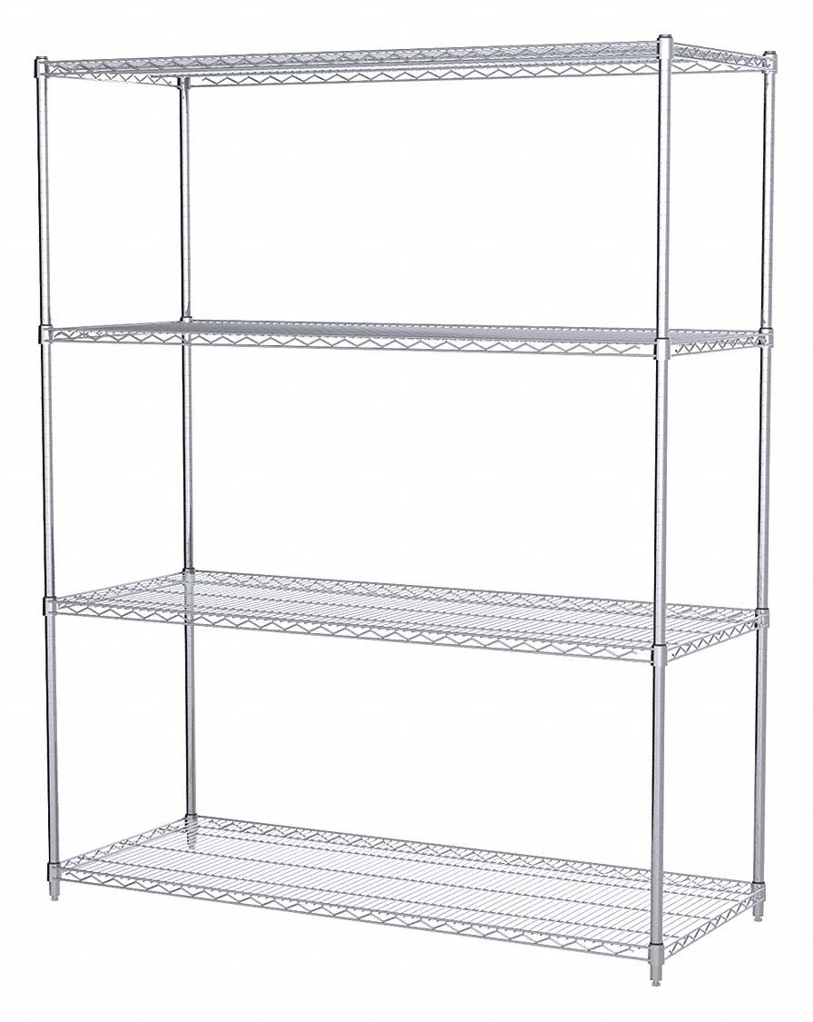 Wire Shelving Unit 24 x60 x74 4-Shelf