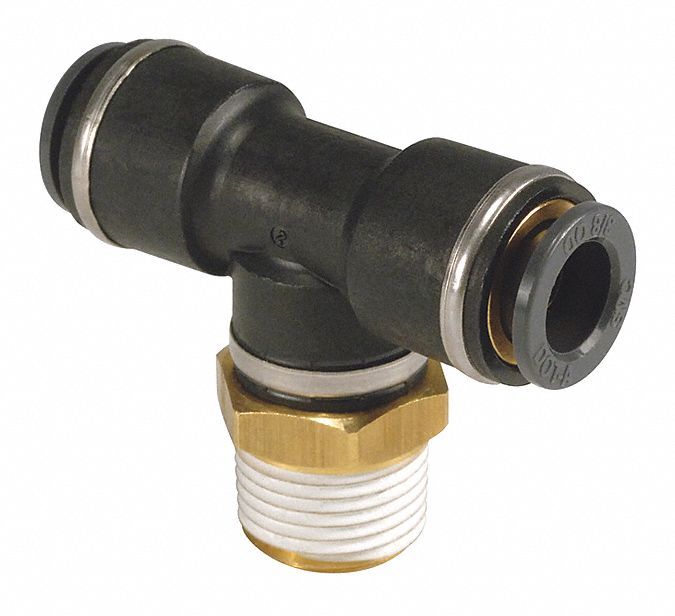 DOT Fitting, Male Tee, 1/4", 1/4" NPT