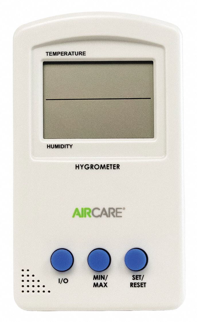 Digital Hygrometer,Thermostat 50KT231990 Grainger