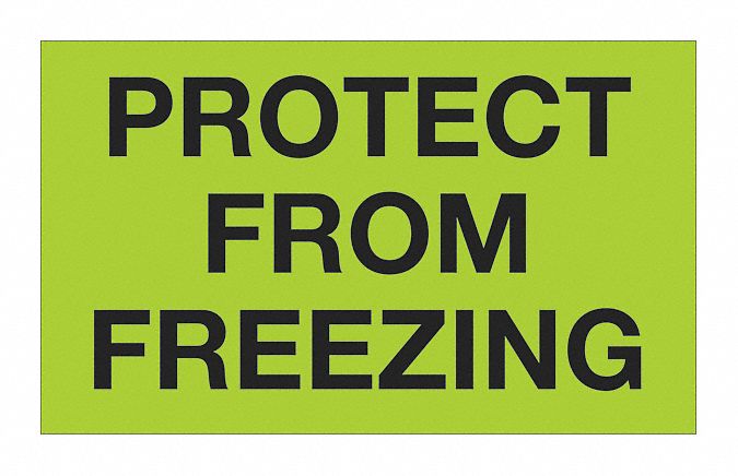 Climate Label Protect From Freezg 3x5": 500 PK