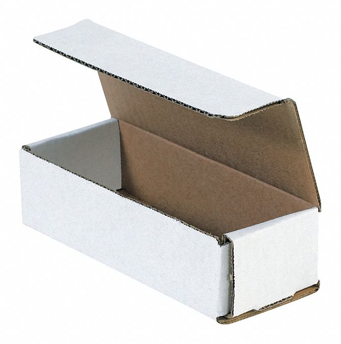 LITERATURE MAILER, 12 X 4 X 3 IN, WHITE, 32 ECT, CORRUGATE, SINGLE WALL, 50 PK