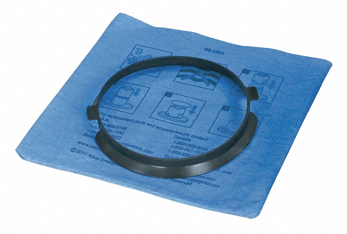 Blue Cloth Reusable Filter, w/Clamp Ring