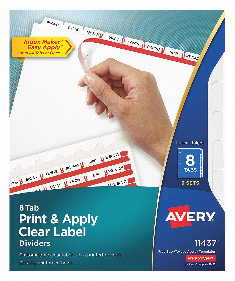 Laser/Inkjet Dividers, Tab,