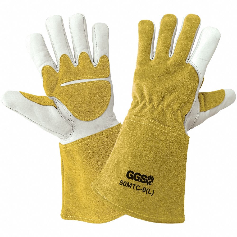 Keystone Thumb, Gauntlet Cuff, Welding Gloves - 406XR9|50MTC-8(M