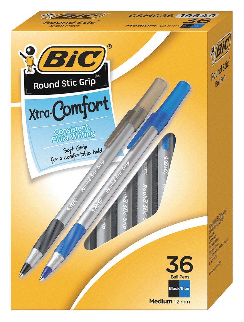 Assorted Ball Point Pen 1.2mm PK36
