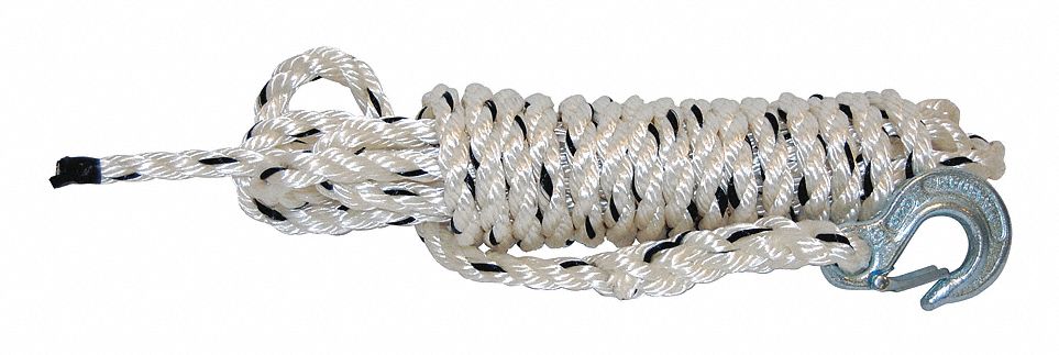 Rope, Rope with Hook, 1/2" x 20 ft.