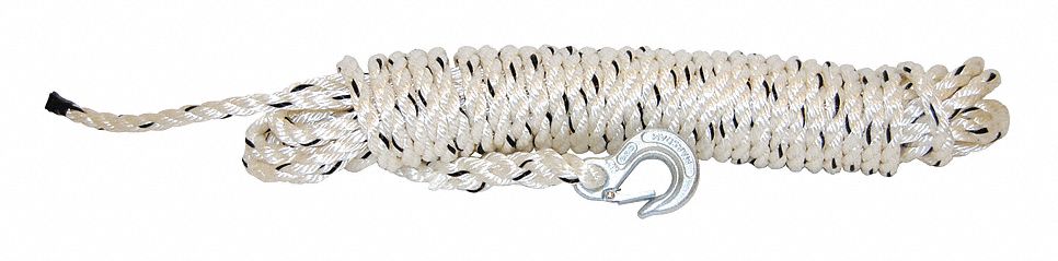 Rope, Rope with Hook, 1/2" x 50 ft.