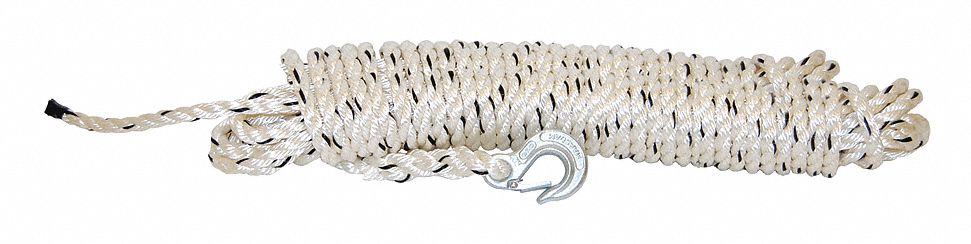 Rope, Rope with Hook, 1/2" x 100 ft.