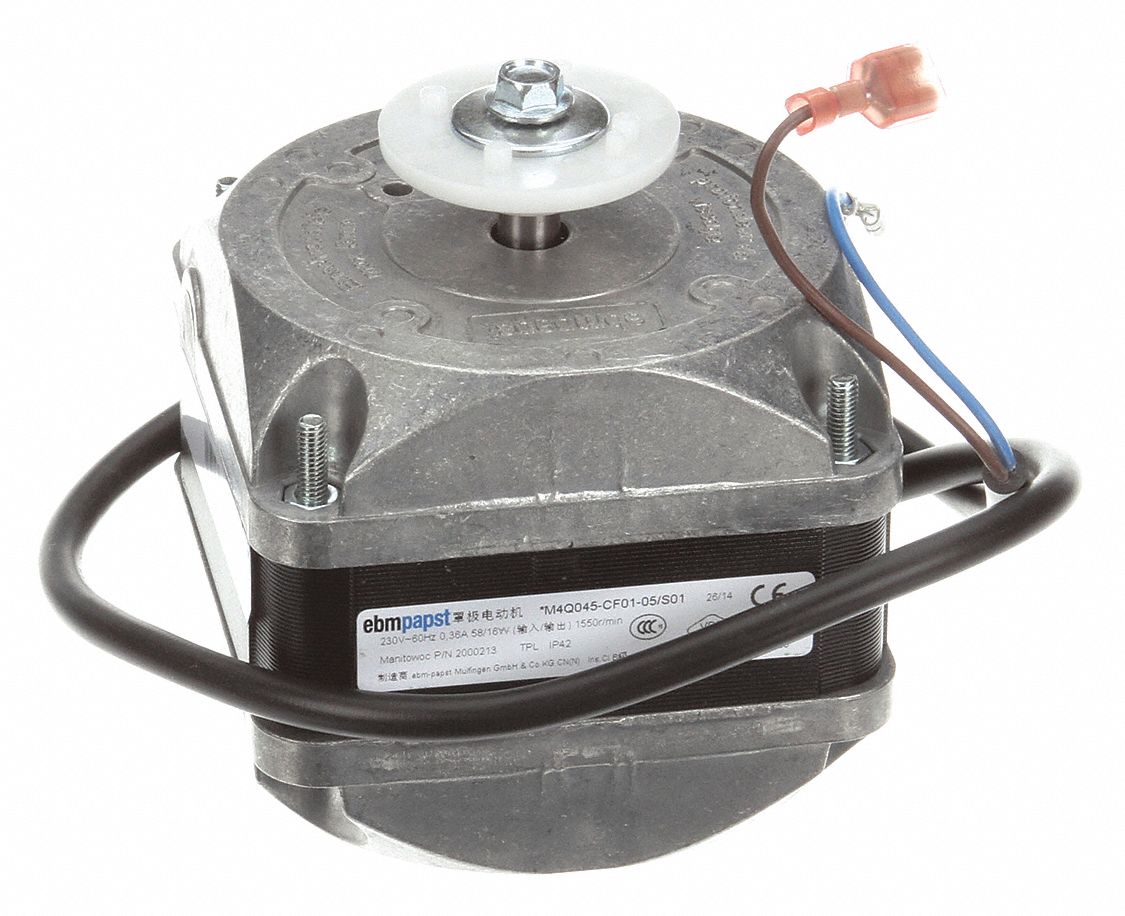 Fan Motor, 16W, 230V: Fits Manitowoc Ice Brand