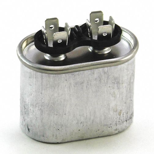 Capacitor, 7.5 Micro-Farads, 370V, Oval Run: Fits Multiple Brand, Universal