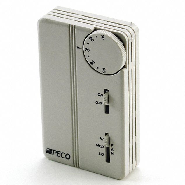 Thermostat On/Off, 24-277V, 3 SPD, Vertical