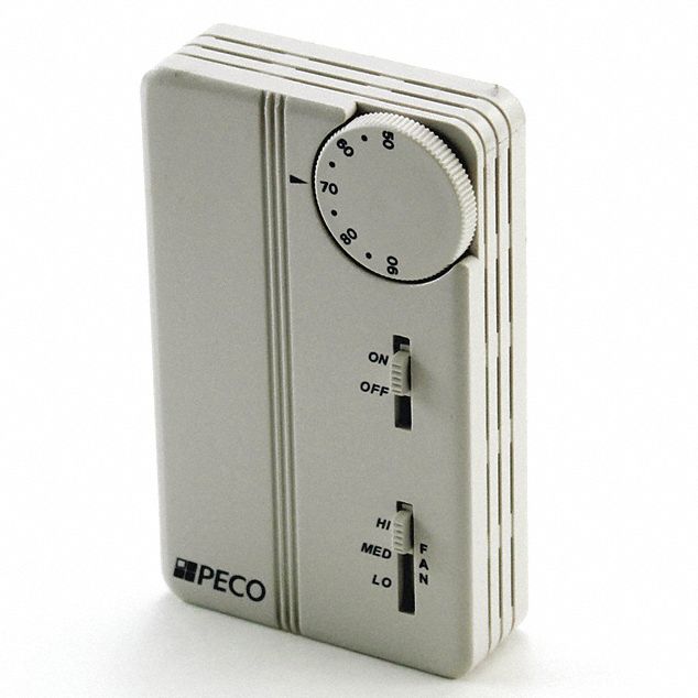 PECO, TA155017, Thermostat On/Off, 24277V, 3 SPD, Vertical 50PM70