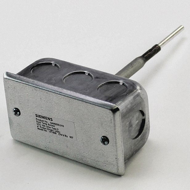 SIEMENS, Fits Multiple Brand, Universal, Duct Temperature Sensor, Type 3, 4" NTC, 10K ohm