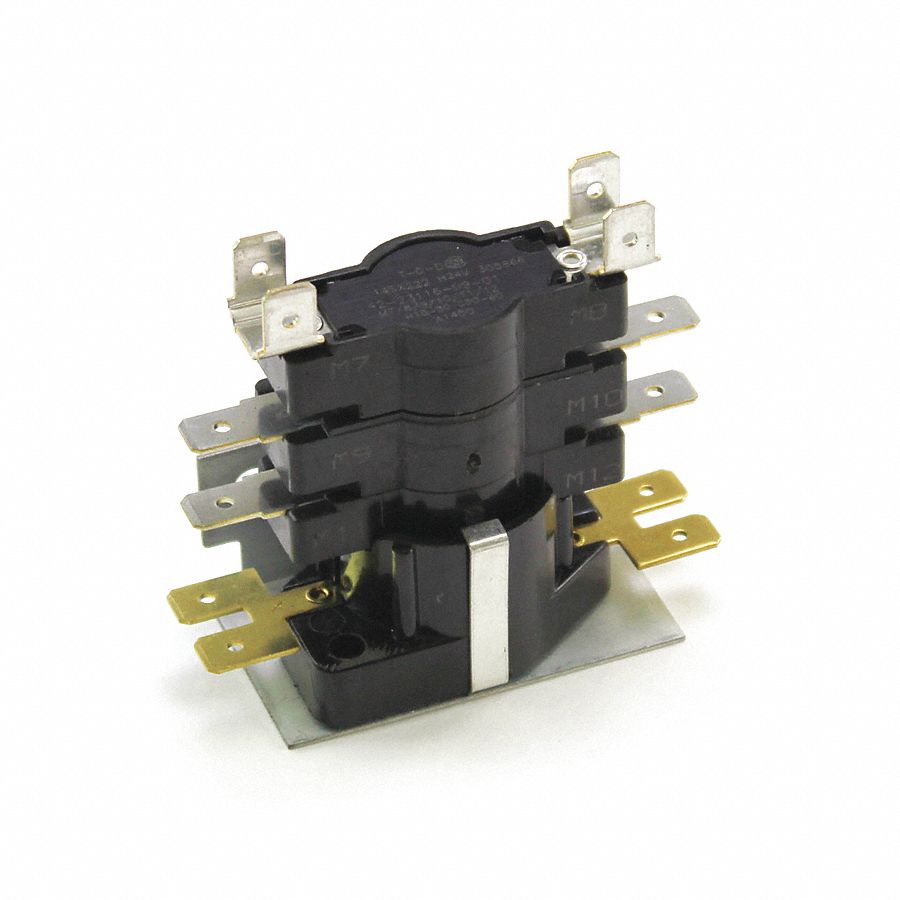 RHEEM, Fits Rheem Brand, Universal, Sequencing Relay, 24V, 3 PST, N/O