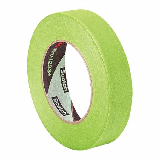 Masking Tape,Green,3x60 yd., Number of Adhesive Sides 1 - Grainger