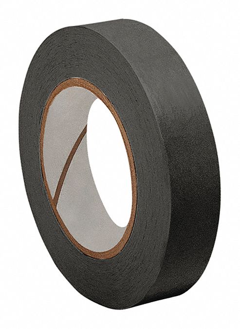 2 x 60 yds 4.9 Mil Black Colored Masking Tape