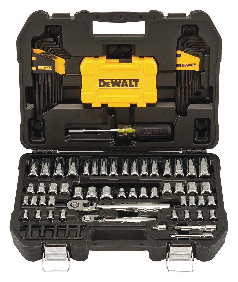 DEWALT 108 Total Pcs Sockets and Accessories Wrenches Mechanics