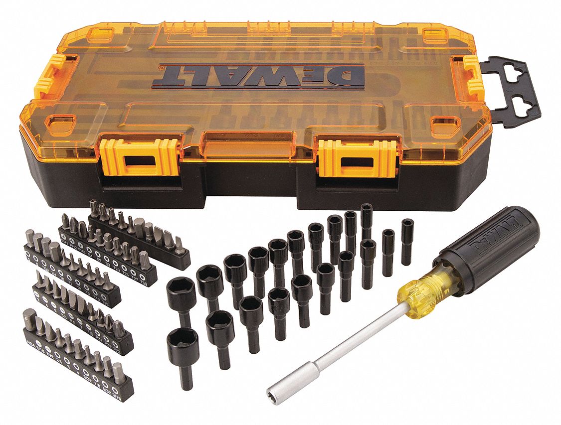 DEWALT, MultiBit/Nut Driver Set, 1/4" 50XM55DWMT73808 Grainger