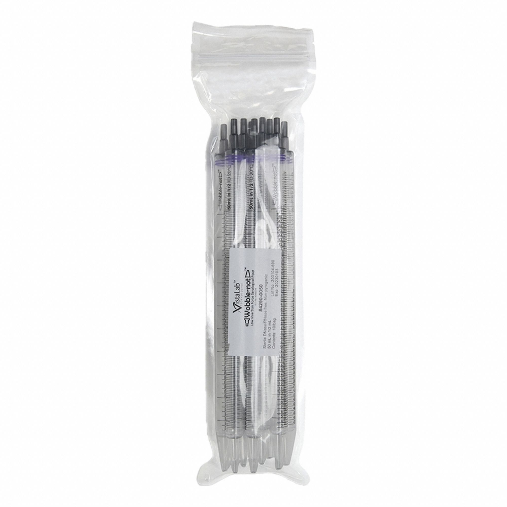 Serological Pipette: 50 mL Capacity, 0.5 mL Graduation Increments, Sterile, Polystyrene