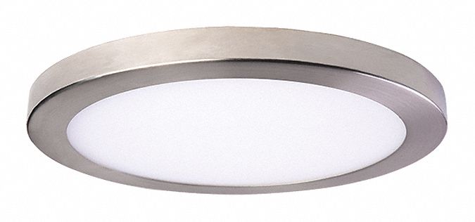 LED Platter Round Light 15 x 1 Nickel