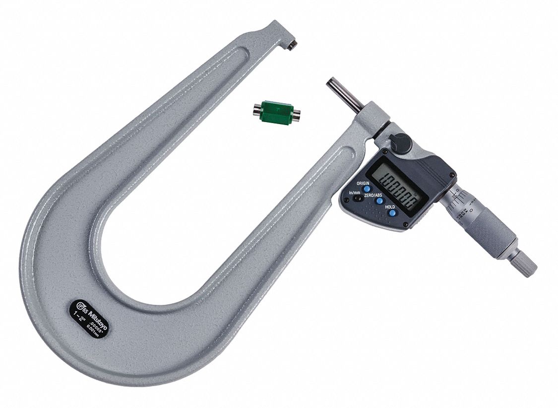 Mechanical Sheet Metal Micrometer: 1 in to 2 in /25.4 mm to 50.8 mm, Mechanical, IP65