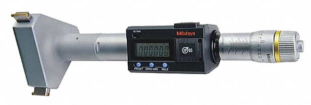 MITUTOYO Micrómetro Digital,Interior,3 Puntos Mecanizado No