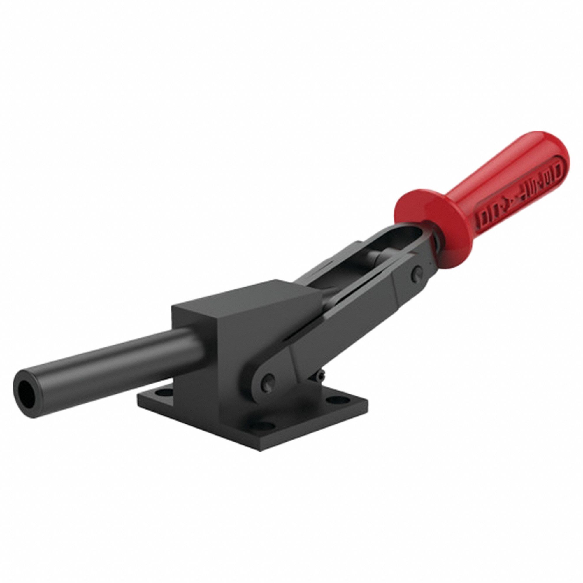 Straight-Line Action Clamp: Flange Base Mounting, Std Horizontal Handle, 3.24 in Arm Lg