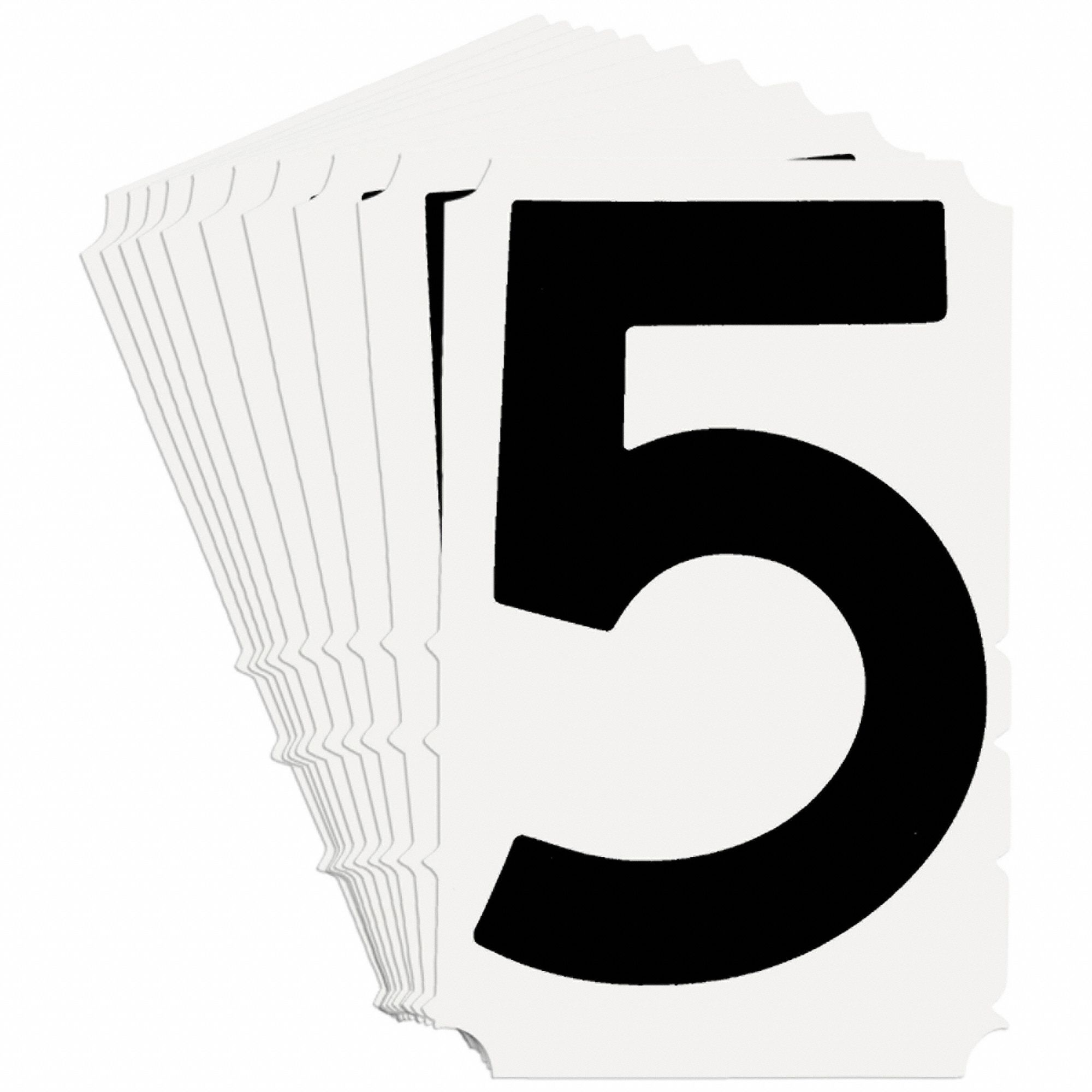 NumberLabel, Polyester, 4-3/4inH, 3inW, PK10