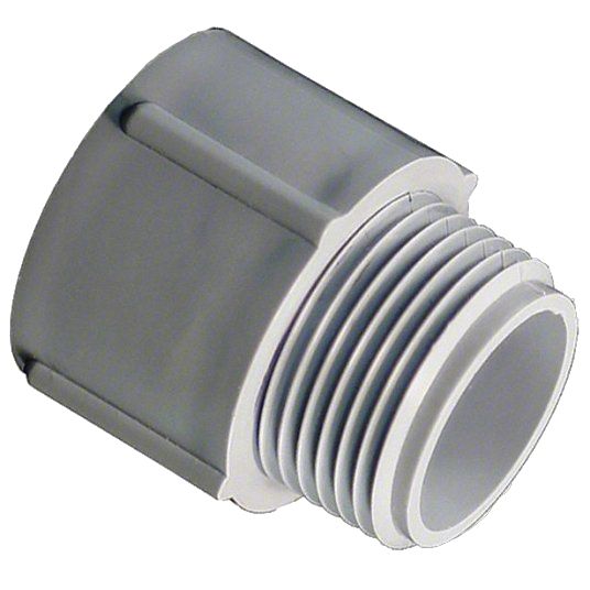 Threaded Conduit Adapter: PVC, 1 1/2 in Trade Size
