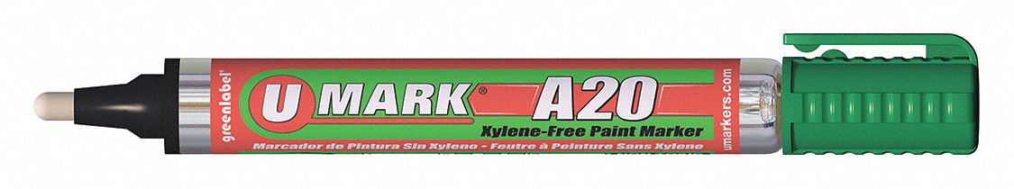 SolidPaintMarker, 5-5/8inL, Green, Paint