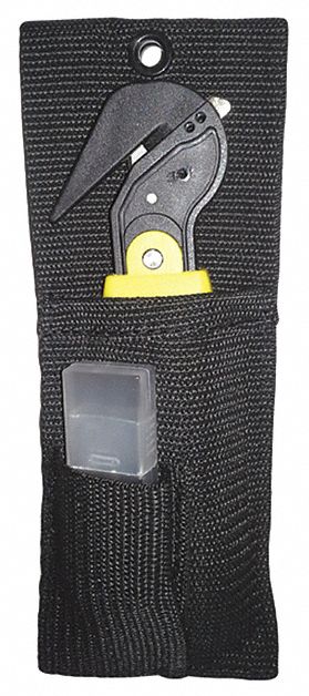 Tool Holster: For 1 3/4 in Belt Wd - Max, 2 Pockets, Black