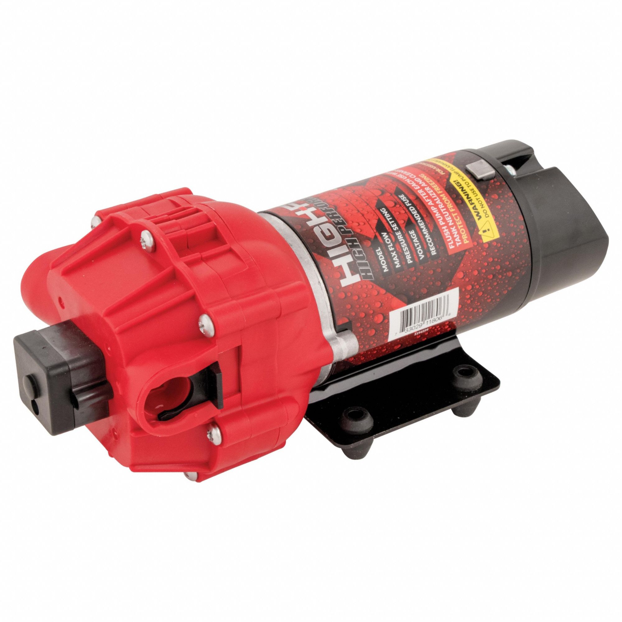 DIAPHRAGM PUMP,PLASTIC,4CMB,4.5GPM,60PSI