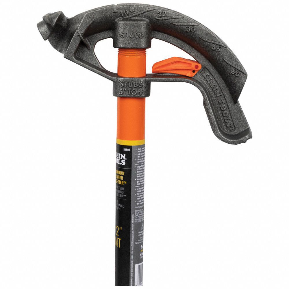 KLEIN TOOLS Conduit Bender: 3/4 in EMT Size, 1/2 in Rigid/IMC Size, 5 ...