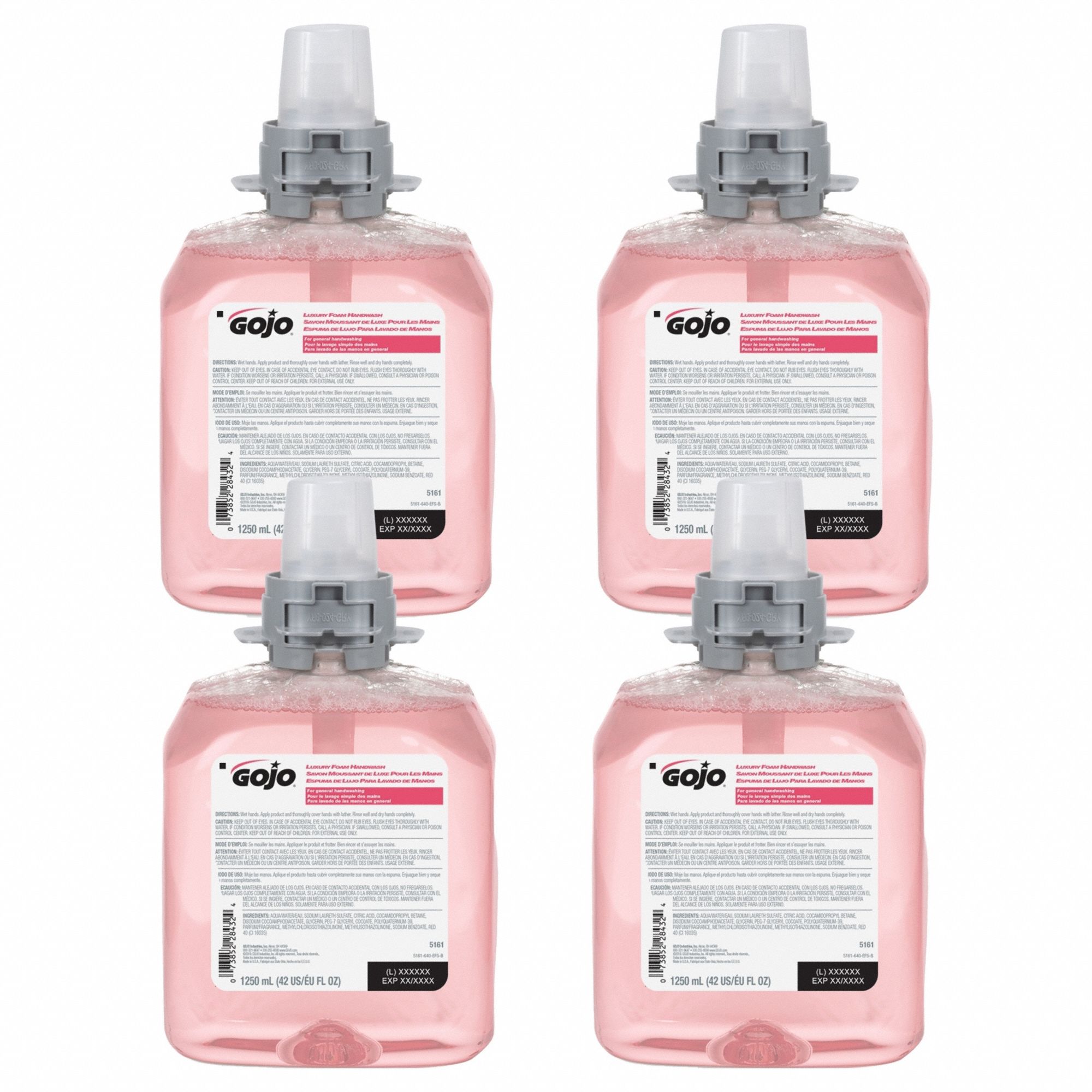 HAND SOAP, SERIES FMX-12, 1,250 ML, FOAM, CRANBERRY, 4 PK