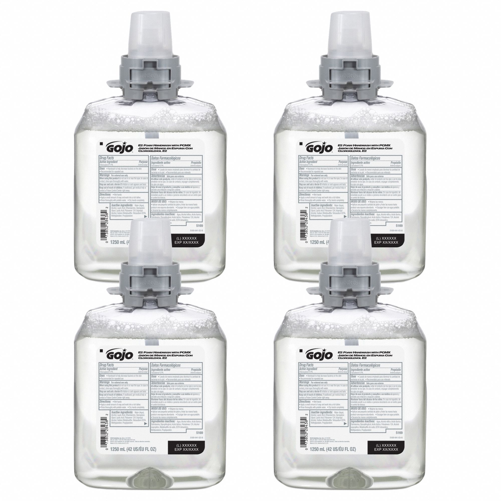 Hand Wash: Series FMX-12™, 1, 250 mL, Foam, Fragrance Free, E2, 4 PK