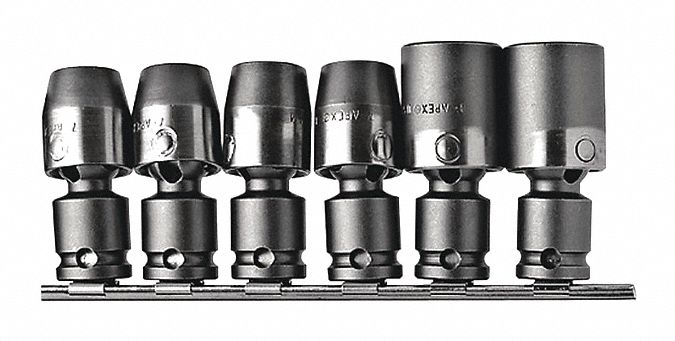 Wrench Set of 6 Hex 1/2 Sq Dr METRIC