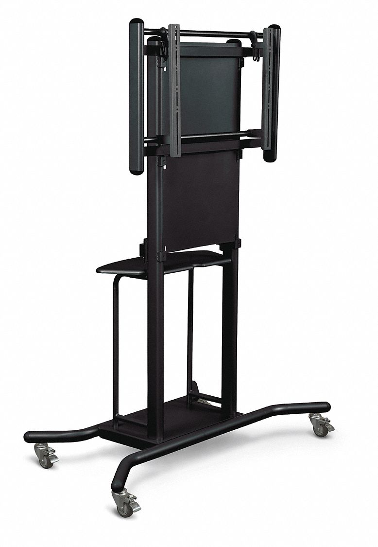 Spider Panel Cart,iTeach,Manual Adjst: Mobile Cart, 250 lb Load Capacity, For Televisions