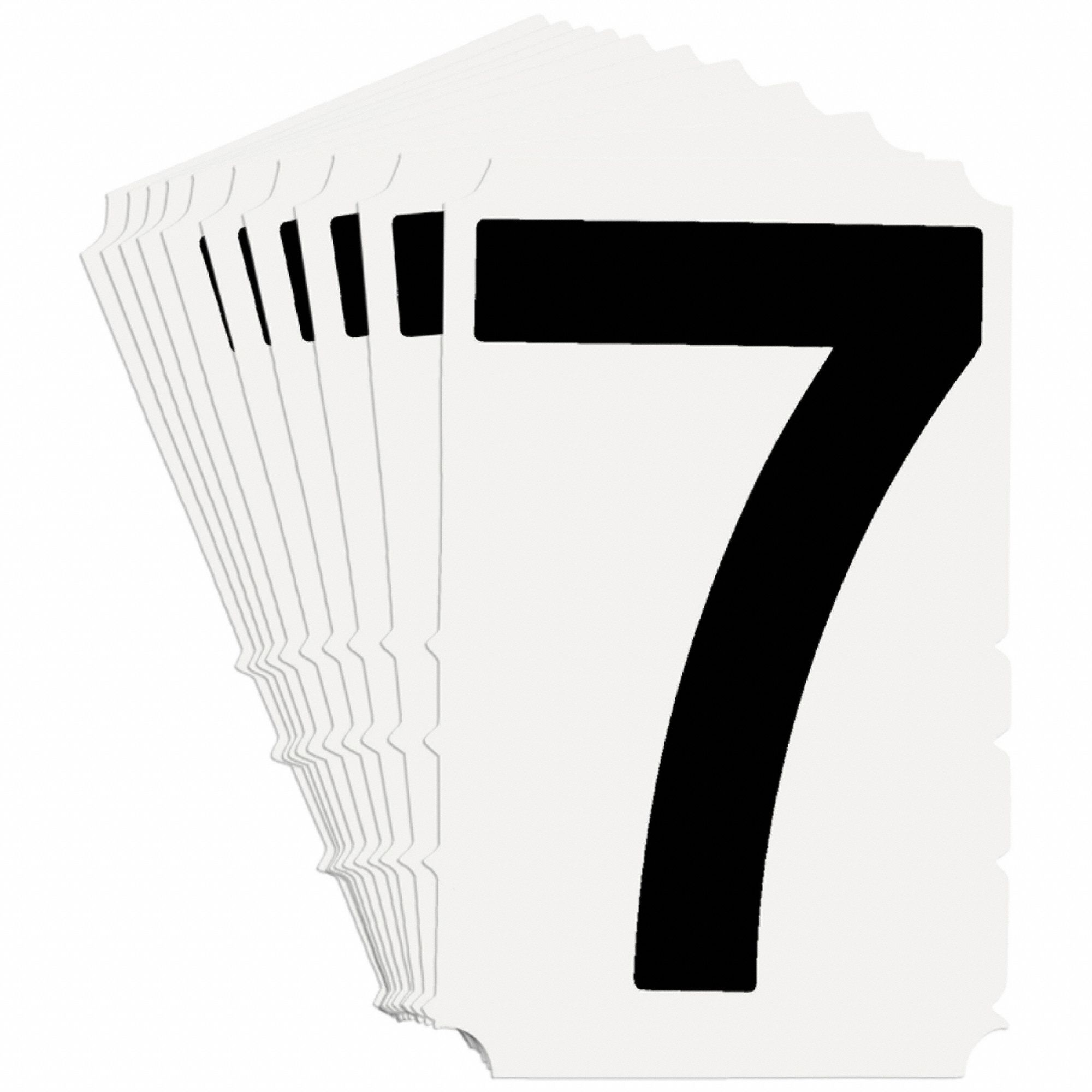 NumberLabel, 6-3/4inH, 4-3/8inW, PK10