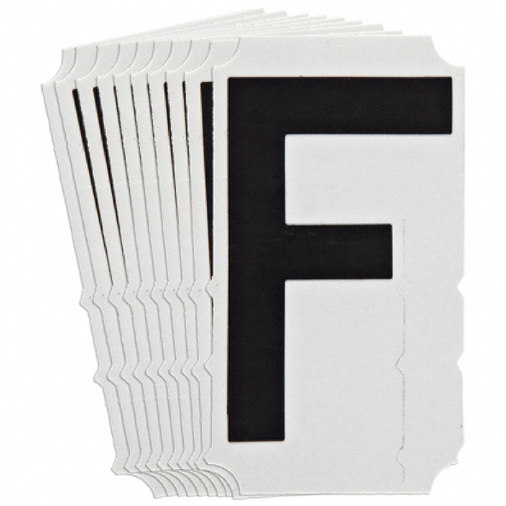 LetterLabel, Polyester, 6-3/4inH, 4inW, PK10