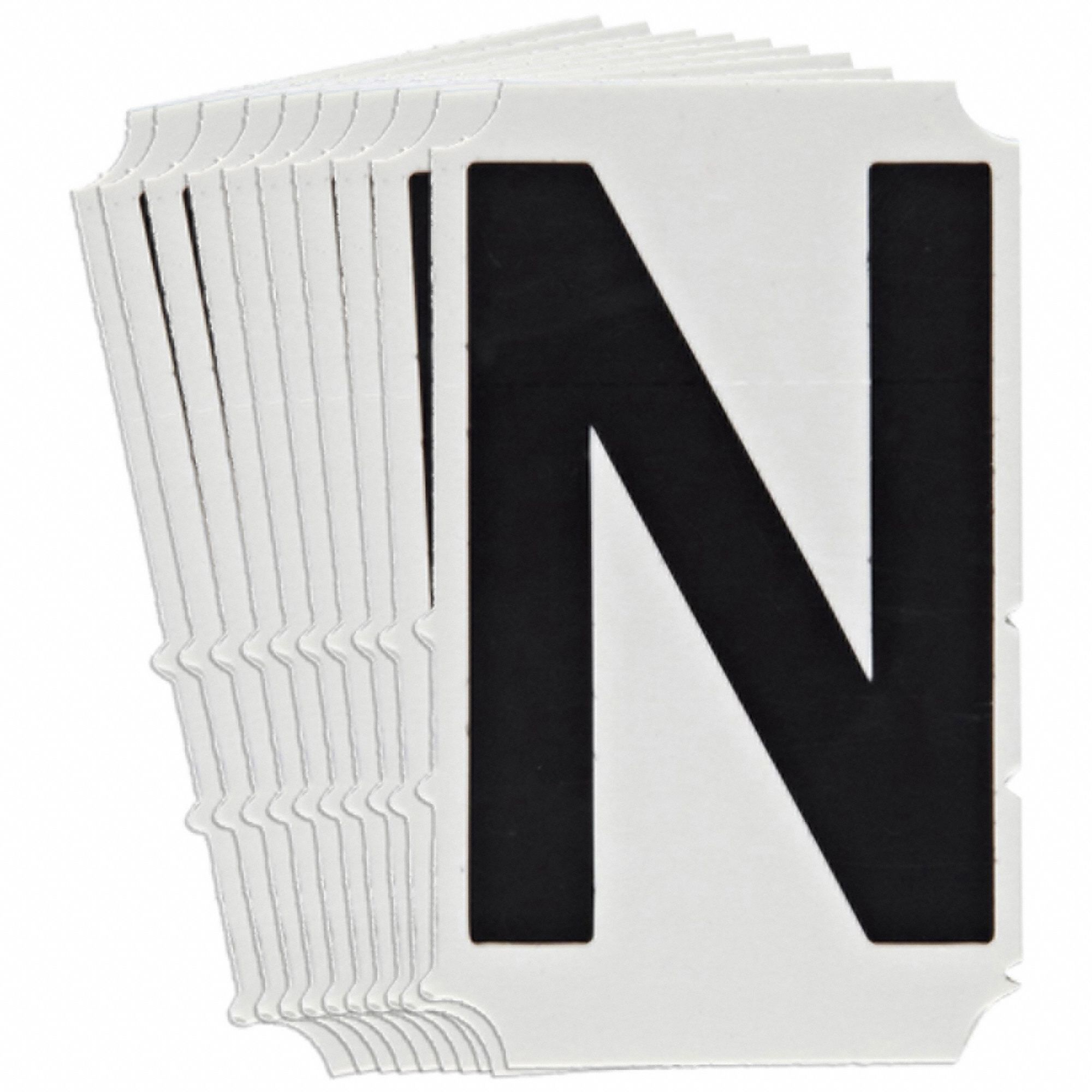 6 in Character Ht, Indoor/Outdoor, Numbers and Letters Labels - 800NW6 ...