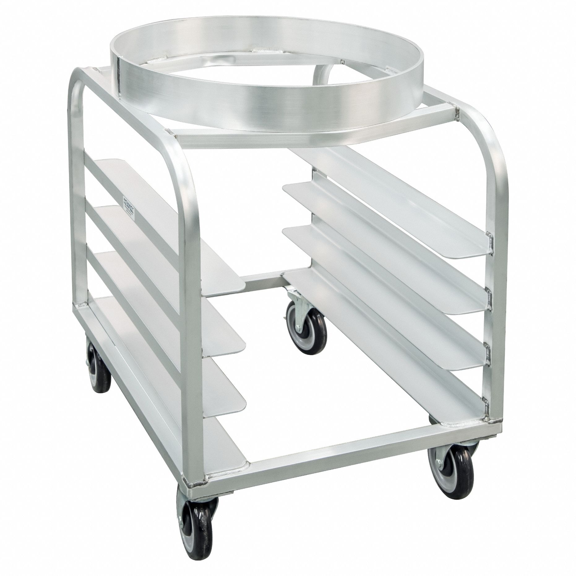 Bowl Dolly: 31 5/8 in Overall Ht, 22 in Overall Wd, 26 in Overall Lg, (4) Swivel