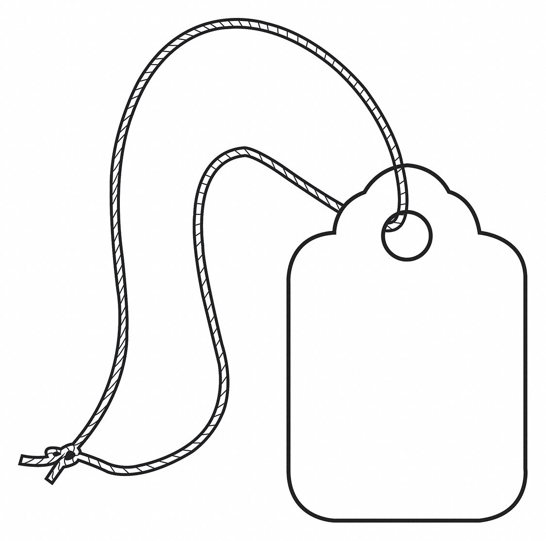 Merch Tag, Strung, 1 11/16x2 3/4", PK1000