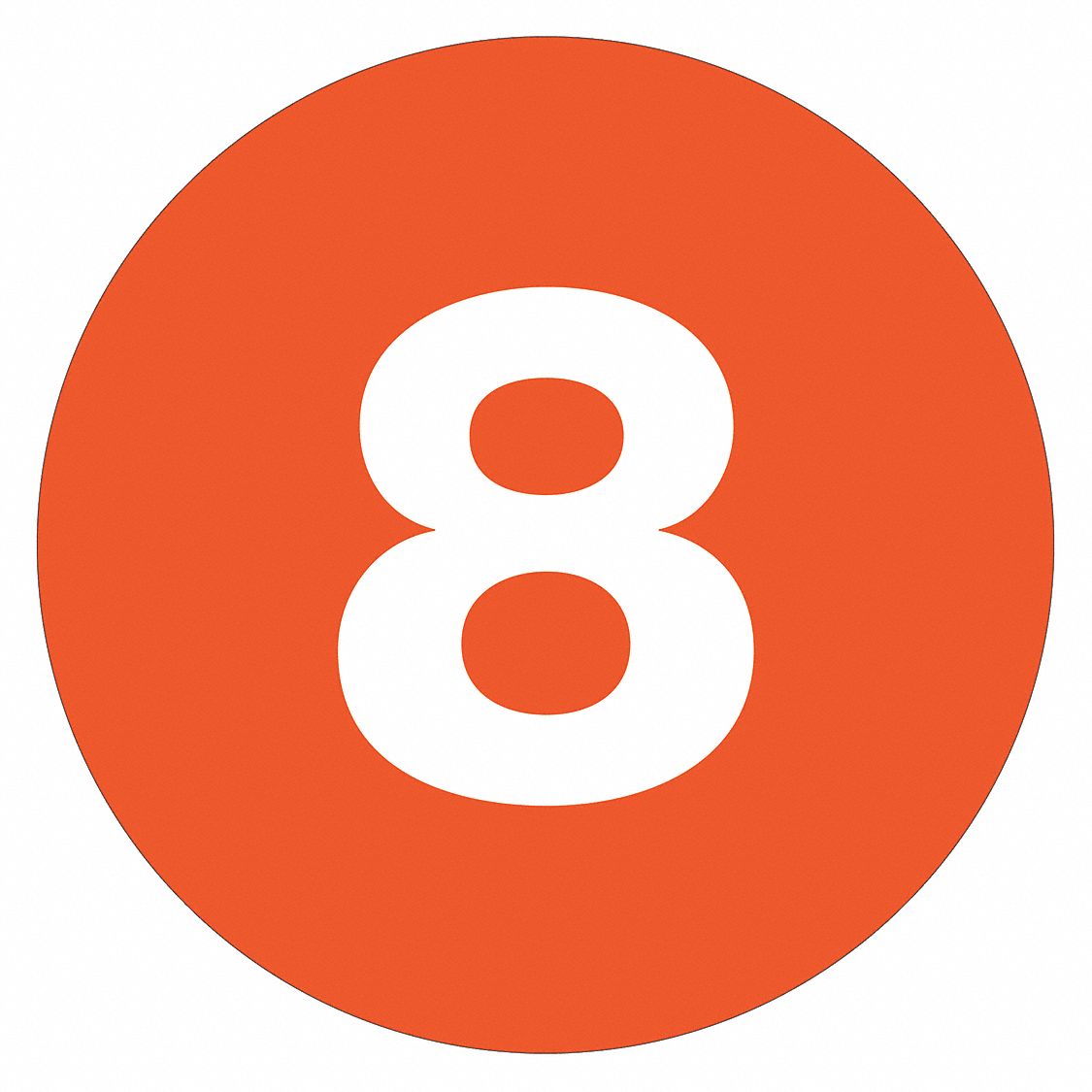 Number Label,  2 in H