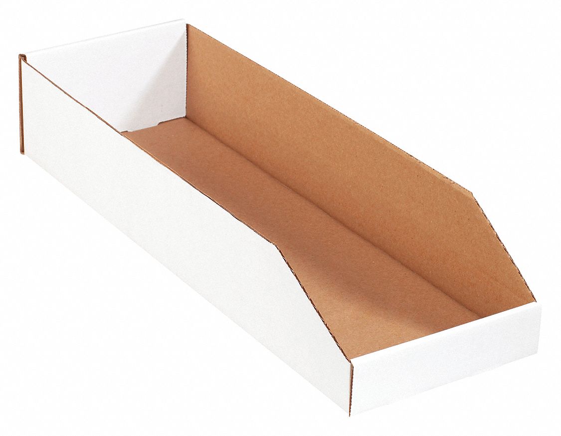 Bins, Open Top, 8x24x4x1/2", PK50