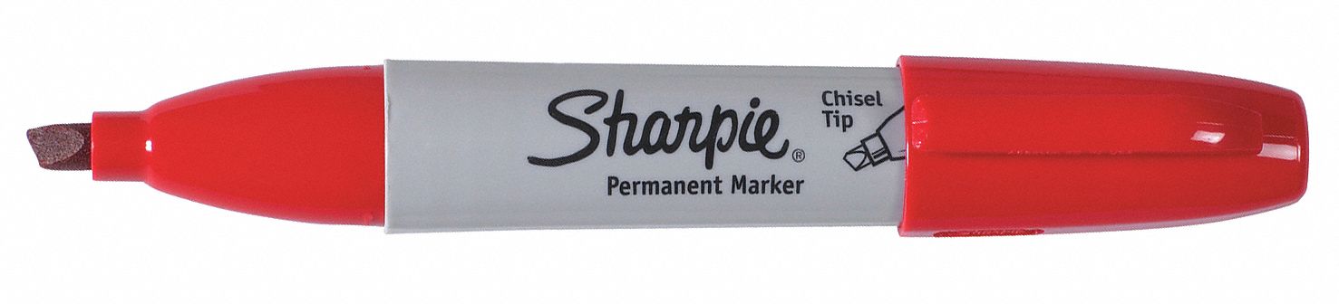 Red Sharpie? Chisel Tip Markers - 12 PER CASE-w.2-MK411RD