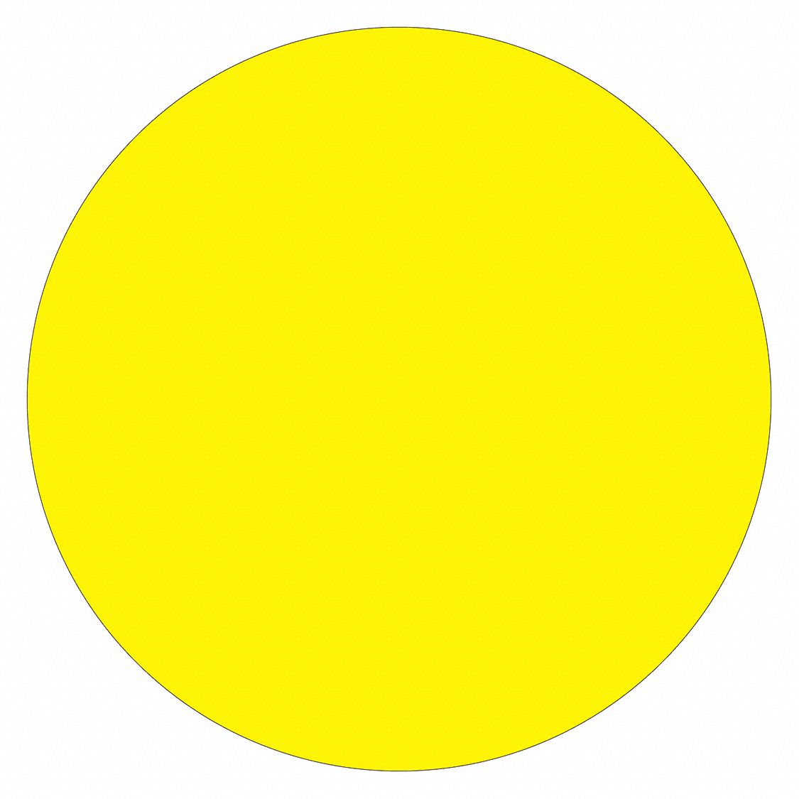 InventoryCircleLabel, 3", Yellow, NoText