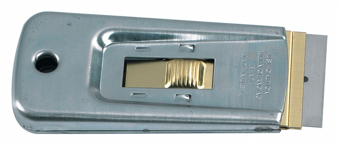Scraper Knife, Silver/Brass,